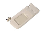 Driver Sun Visor Left Side Beige - Compatible with Toyota Camry 2007, 2008, 2009, 2010, 2011, Hybrid without Sunroof and Vanity Light - Replaces 74320-06780-E0, 7432006780E0, 35858 -Sun Shade Assembly