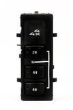 4x4 Selector Switch, 4WD - Compatible with Chevy, GMC Vehicles - Silverado, Suburban, Avalanche, Yukon, XL, Sierra 2003-2007 - Replaces 19259312, 15164519, 15136040