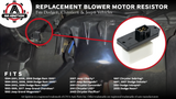 HVAC Blower Motor Fan Resistor - AC Heater Relay - Replaces 973-020, 68004241AA, 5012212AA, 4720278 - Compatible with Chrysler, Dodge & Jeep Vehicles - Ram 1500, 2500, Concorde, Grand Cherokee