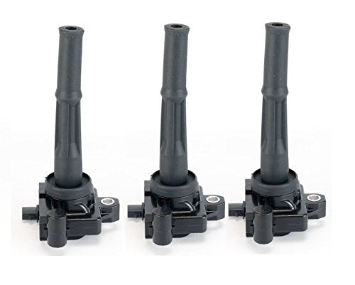Ignition Coil Pack Set of 3 - Compatible with Toyota 1995-2004 Tacoma, 996-2002 4Runner, 2000-2004 Tundra, T100 3.4L V6 Models - Replaces Part 90919-02212, UF156, 673-1201, GN10184, C1041