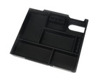 Center Console Organizer Tray - Fits 2014, 2015, 2016, 2017, 2018, 2019 Toyota Tundra SR, SR5, Limited, Platinum, 1794 Edition, TRD Pro - Full Tray Storage Box Accessory - Anti-Slip ABS Black Tray