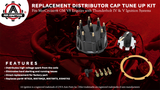 Replacement Distributor Cap Tune Up Kit - Compatible with Mercruiser GM V8 Engines with Thunderbolt IV, V HEI Ignition System - Replaces Parts 187523, 805759Q3, 805759T3 - Rotor, Cap, Gasket