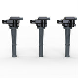 Ignition Coil Pack Set of 3 - Compatible with Toyota 1995-2004 Tacoma, 996-2002 4Runner, 2000-2004 Tundra, T100 3.4L V6 Models - Replaces Part 90919-02212, UF156, 673-1201, GN10184, C1041