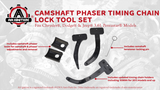 Camshaft Phaser Timing Chain Lock Tool Set - Replaces 10200A, 10202, 10369A - Compatible with Dodge, Chrysler, Jeep, with 3.6L Engine - 200, 300, Avenger, Challenger, Durango, Wrangler, Cherokee