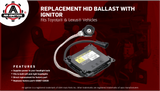 HID Ballast with Ignitor - Xenon Headlight Control Unit - Replaces 85967-52020, 81107-30D30, DDLT003, KDLT003 - Compatible with Toyota & Lexus Vehicles - Prius, Avalon, IS250, IS350, GS350, GS450h