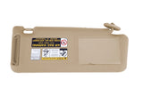 Right Passenger Side Sun Visor Beige Without Light - Compatible with Toyota Tacoma 2005, 2006, 2007, 2008, 2009, 2010, 2011, 2012 - Replaces 74310-04081-E0, 74320-04081-E0, 74310-AD020-E1