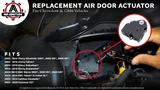 HVAC Air Blend Door Actuator - Replaces 15-73952, 52495593, 89018374, 604-112 - Mode Door Actuator Compatible with Chevy, GMC, Cadillac & Hummer 2003-2014 Models - HVAC Heater Climate Control Actuator