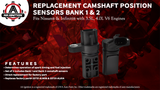 Camshaft Position Sensor Phase Set of 2 - Compatible with Nissan and Infiniti 3.5L, 4.0L V6 Altima, Maxima, 350Z, Pathfinder, FX35, G35, QX45 - Replaces 23731-AL61A, 917-704, 237316J90B, 907-716