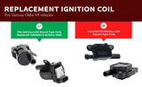 Ignition Coil Pack Set of 8 - Replaces 12563293, D585, C1251, 19005218 - Compatible with Chevrolet, GMC, Cadillac & Other GM Vehicles - V8 Silverado 1500, Tahoe, Suburban, Sierra, Yukon, XL, 2500
