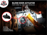 HVAC Air Blend Door Actuator Replaces 604-252, YH1933, DL3Z-19E616-A, Compatible with Ford and Lincoln Vehicles - Flex 2009, F150 2009-2014, Expedition and Navigator 09-16 - Air Door Motor