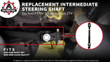 Intermediate Steering Shaft with U Joint Coupler - Compatible with Ford F-150 2004-2008 and Lincoln Mark LT 2006-2008 - Replaces 8L3Z-3B676-B, 4L3Z3B676DA, 7L3Z3B676A - Lower Column Joints