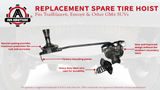 Spare Tire Hoist - Replaces# 924-509 - Fits Trailblazer, Envoy & More