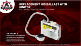 HID Ballast with Ignitor - Headlight Control Unit Module - Replaces 85967-0E020, 81107-2D020, DDLT002, KDLT002 - Compatible with Toyota & Lexus Vehicles - Prius, Avalon, Sienna, ES300, ES330, LS430