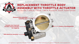 Throttle Body Assembly with Actuator - Compatible with Chevy, GMC and Other GM Vehicles - Avalanche, Silverado, Tahoe, Trailblazer, Envoy, Savana, Sierra, Yukon - Replaces 12679524, 217-2422, 12580760