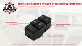 Master Power Window Switch - Driver Side Door - Compatible with Chevy Impala & Buick Rendezvous 2000-2005 - Replaces GM Part 10283834, 10422427, 901-001