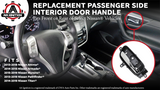 Interior Door Handle Passenger Side, Right - Front or Rear - Compatible with Nissan Altima 2013-2018, Armada 14-15, Murano 2015 - 2019, Pathfinder 2013-2019, Titan - Replaces 80670-3TA0D, 80670-3TA0A