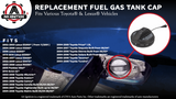 OEM Gas Cap Replacement for Toyota & Lexus - Fits 4Runner, Camry, Solara, Tundra, Highlander, Sequoia, Sienna, Lexus GS300
