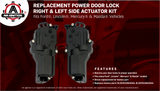 Power Door Lock Actuator, Right and Left Side Compatible with Ford, Mercury, Mazda, Lincoln Vehicles - F150, F250, F350, Excursion, Expedition, Mustang - Replaces 6L3Z25218A42AA, 6L3Z25218A43AA