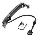 Exterior Door Handle Chrome Front Left Driver Side with Keyhole- Compatible with Nissan Vehicles - 2010, 2011, 2012, 2013 Rogue - Replaces 80640CZ31B, 80640-CZ31A, 80645-CA000 - Smart Entry Keyless