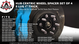 Hubcentric Wheel Spacer Set of 4-5 Lug 1 inch Thick 25mm Hub Centric 5x114.3mm - Compatible with Nissan and Infiniti Vehicles - 350Z, 370Z. Altima, Maxima, Pathfinder, Rogue, Sentra, G35, JX35, FX35