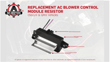 HVAC Blower Motor Resistor - Compatible with Chevy, Cadillac, GMC and Other GM Vehicles - Silverado, Trailblazer, Envoy, Sierra, Rainier - HVAC Control Module - Replaces 1580567, 93803636, 89018778