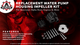 Raw Water Pump Housing & Impeller Kit - Sierra 18-3150,Quicksilver 807151A14,Mercury 46-807151A14,46-807151A7 - Mercruiser Alpha & Bravo 4.3,5.0,5.7,6.2,7.4,8.2L V6/8 Engines - Marine Inboard Repair