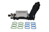 Engine Oil Cooler and Filter Housing Adapter Kit - Replaces 68105583AF, 68105583AE - Compatible with Chrysler, Dodge & Jeep 3.6L V6 Vehicles - 200, Town & Country, Grand Caravan, Wrangler, Ram