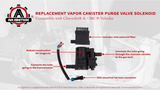 Vapor Canister Purge Valve Solenoid - Compatible with Chevrolet and GMC Vehicles - 2004-2010 - Silverado 1500, 2500 HD Classic, Sierra 2500, 3500 HD - Replaces CVS34, 911-237, 10357992, 19207763