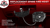 Spare Tire Hoist - Replaces 924517, 22968178, 25974845, 15204233, 924-517 - Compatible with Chevy, Cadillac & GMC SUVs - Escalade, Avalanche 1500, 2500, Suburban, Tahoe, Yukon, Yukon XL 1500, 2500