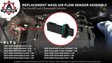 Mass Air Flow Sensor Assembly - Compatible with Chevrolet and Buick Vehicles - Encore, Verano, Cruze, Limited, Sonic, Trax, 1.4L, 1.6L, 1.8L, 2.4L, 2.0 - Replaces 12671624, 245-1314, 13505433, 5S13839