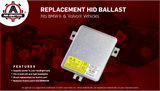 HID Xenon Headlight Ballast - Control Unit Module - Replaces 63126948180, W3T13271, 6261110499 - Compatible with BMW, Volvo Vehicles - 323i, 325i, 325xi, 328i, 328xi, 330i, 330xi, 335i, S80, V70, XC70