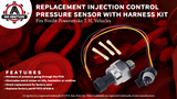 ICP Sensor with Harness Kit, Injection Control Pressure, Compatible with Ford Vehicles - 7.3 Powerstroke E350, F250, F-350 Super Duty - Replaces F6TZ-9F838-A, F4TZ9F838A, 1807329C92, CM5227