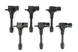 Ignition Coil Pack Set of 6 - Compatible with Infiniti FX35, G35, M35 & Nissan 350Z Vehicles - Replaces 22448-AL61C, UF401, IGC0007, 6734025, 22448AL615 - Year Models 2000-2008 - 3.5L V6 Coils