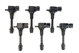 Ignition Coil Pack Set of 6 - Compatible with Infiniti FX35, G35, M35 & Nissan 350Z Vehicles - Replaces 22448-AL61C, UF401, IGC0007, 6734025, 22448AL615 - Year Models 2000-2008 - 3.5L V6 Coils