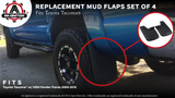 Premium Heavy Duty Mud Flaps Set of 4 by AA Ignition - Front and Rear Car Splash Guard Shields - Compatible with Toyota Tacoma Vehicles with OEM Fender Flares Year 2005-2015