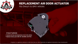 HVAC Air Blend Door Actuator - Replaces 604107, 16124932, 16177412, 604-107 - Compatible with Chevy, GMC Vehicles and More - Tahoe, Monte Carlo, Corvette, Malibu, K1500 Suburban, Yukon, Regal