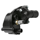 Coolant Thermostat and Housing Assembly with Sensor - Compatible with Ford and Mercury 4.0L - Explorer, Sport Trac, Mountaineer 2002-2010 - Replaces 2L2Z 8592-AA, 902-860, 2L2Z 8592-BA, 6L2Z 8592-FA