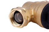 RV Water Pressure Regulator with Gauge Adjustable 3/4" Water Hose Valve - RV Water Pressure Regulator with Gauge - RV Camper Water Pressure Regulator, Trucks, Trailer - Trailer Water Pressure Gauge
