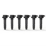 Ignition Coil Pack Set of 6 - Compatible with Ford, Mercury, Mazda & Lincoln Vehicles - 3.5L, 3.7L V6 Edge, F150, Explorer, Mustang, Taurus X, MKZ - Replaces 7T4E-12A375-EE, DG520, 7T4Z12029E, DG-520