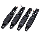 Exterior Black Door Handle Set of 4 - Compatible with Chevy, Cadillac & GMC Vehicles - 2007-2014 Silverado, Tahoe, Escalade, Sierra, Yukon, Avalanche - Replaces 15915659, 20828237, 20954796