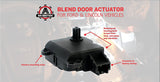 HVAC Air Blend Door Actuator Replaces 604-252, YH1933, DL3Z-19E616-A, Compatible with Ford and Lincoln Vehicles - Flex 2009, F150 2009-2014, Expedition and Navigator 09-16 - Air Door Motor