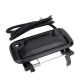Tailgate Car Backup Rear View Camera Handle Trim Bezel - Compatible with Ford Truck Vehicles - 2004-2014 F150, 2008-2016 F250, F350, F450, F550 Super Duty - Black Tail Gate Rear Door Handle