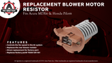 Rear HVAC Blower Motor Resistor - Replaces JA1626, 79330 S3V A51, 973-548, 4P1493, 79330S3VA51 - Compatible with Honda Pilot 2003-2008 & Acura MDX 2001 - Heater Transistor