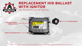 HID Ballast with Ignitor - Xenon Headlight Control Unit - Replaces 85967-51040, 81107-33761, 81107-30D30, DDLT003, KDLT003 -Compatible with Toyota & Lexus Vehicles - SC430, ES350, LS460, Prius, Avalon