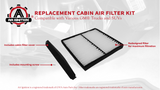 Cabin Air Filter Retrofit Kit - Compatible with Chevy, Cadillac and GMC Vehicles - Silverado, Sierra, Yukon, Tahoe, Suburban, Avalanche, Escalade - Replaces 259-200, 22759203, 103948, 22759208