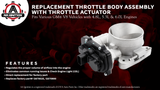 Throttle Body Assembly with Actuator, Compatible with GMC, Cadillac, Chevy, Buick & Hummer Vehicles, Silverado, Suburban, Tahoe, Envoy XL, Sierra, Yukon, Escalade - Replaces 12570800,12679525
