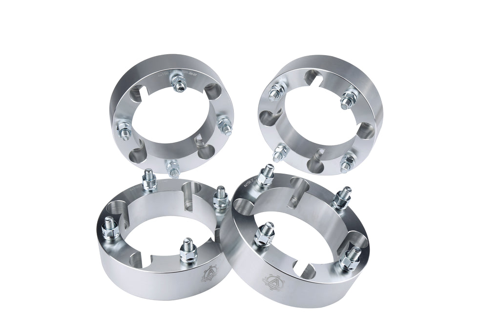 ATV Wheel Spacer Set of 4-4x156 Bolt Pattern - 4x156mm Lug Centric 131mm Bore - M12 x 1.5 Studs 2 Inches Thick - Compatible with Polaris ATV UTV 2013 Models and Up - RZR XP, Trail 900, XC, Ranger