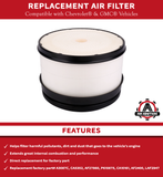 Replacement Air Filter - Compatible with Chevrolet and GMC Vehicles - Silverado 2500 HD Classic, 3500 HD, Sierra 2500HD, 3500 Classic - Replaces A3087C, 25839611, P610875, A2947C - Vehicle Air Filter