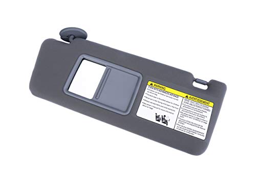 Driver Side Sun Visor Gray Without Light - Fits Toyota Tacoma 2005- 2012 - Replaces 74320-04181-B1