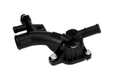 Engine Coolant Housing Water Outlet with Sensor - Compatible with Chevy Cruze, Sonic, Trax and Buick Encore 1.4L - Replaces 25193922, 15-11105, 902-846, 55565334, 1511105, 902846